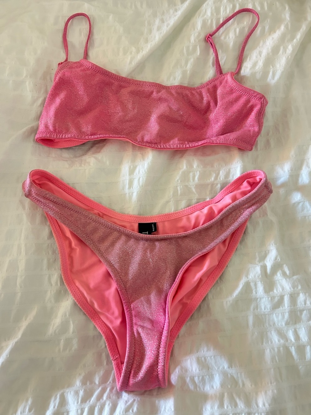 triangl swimwear Pink Shimmer Bikini Bottoms